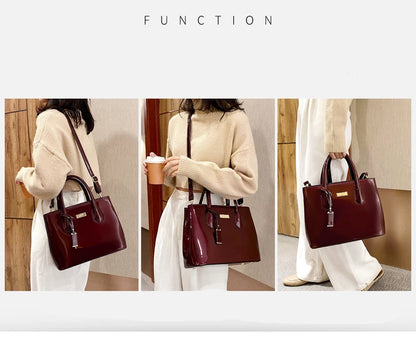Women’s Patent Leather Shoulder Tote