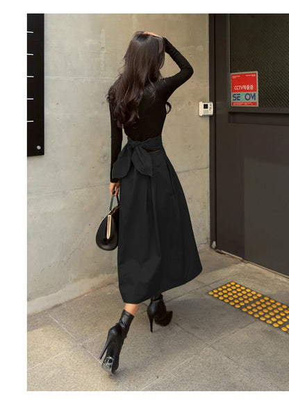 Women’s High-Waist Swing Skirt – Korean Fashion