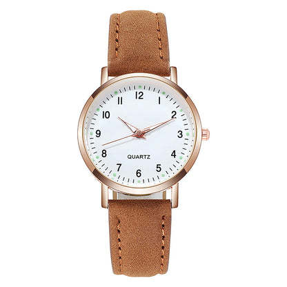Women’s Luxury Leather Strap Quartz Watch