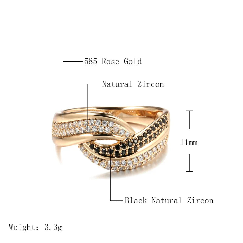 Women’s 18K Rose Gold Luxury Wedding Ring