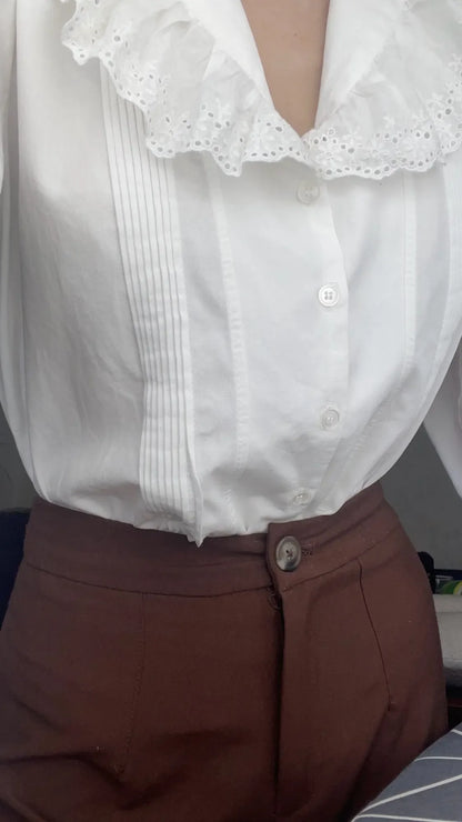 Women Blouse Female Shirt Summer Womens Blouses Spring Maxi Blusas Casual Elegant Vintage Long Sleeve Cotton Oversize Loose