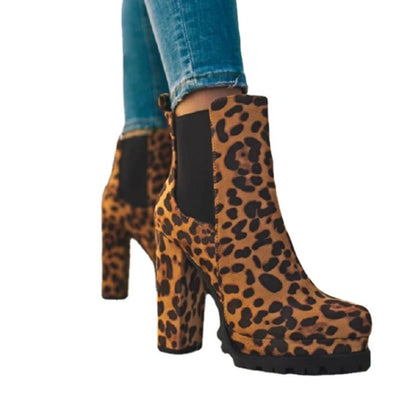 Women’s Chunky Heel Open-Toe Ankle Boots