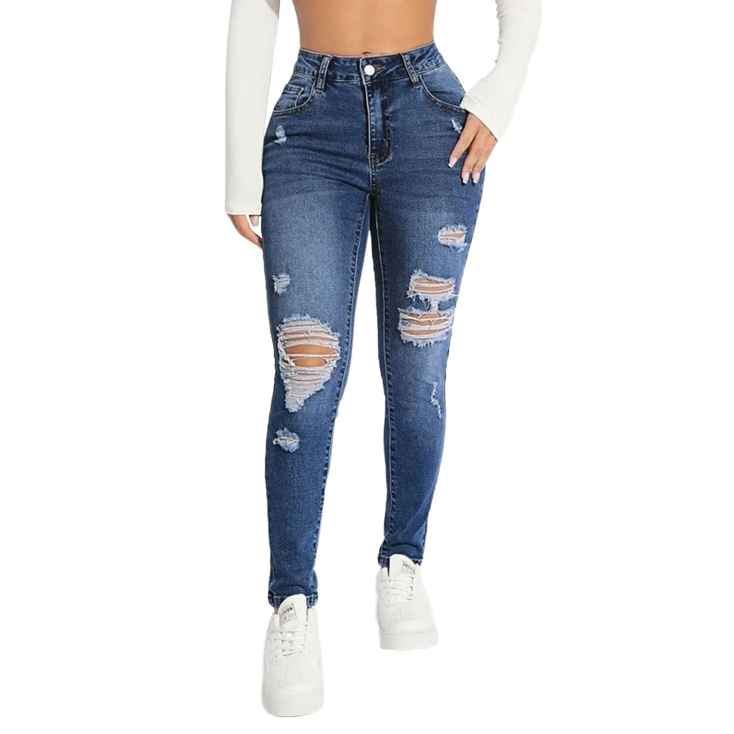 Women’s Skinny Ripped Jeans