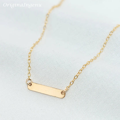 Handmade Gold-Filled Bar Bracelet