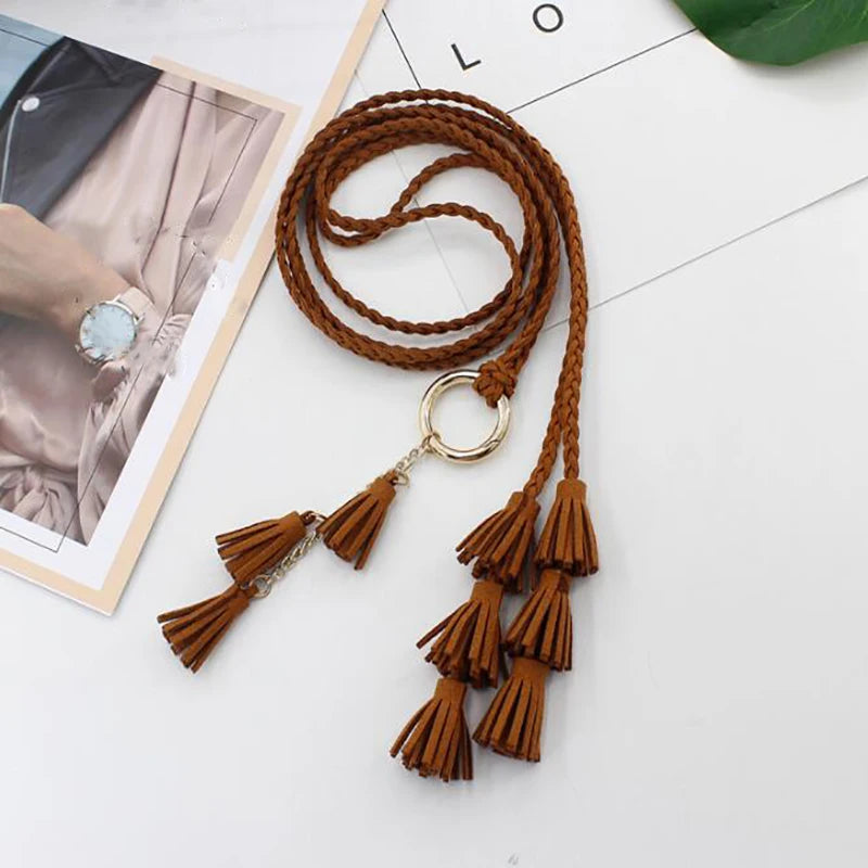 Women’s Boho Tassel Rope Belt