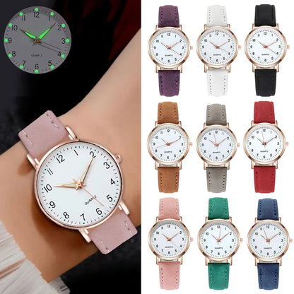 Women’s Luxury Leather Strap Quartz Watch