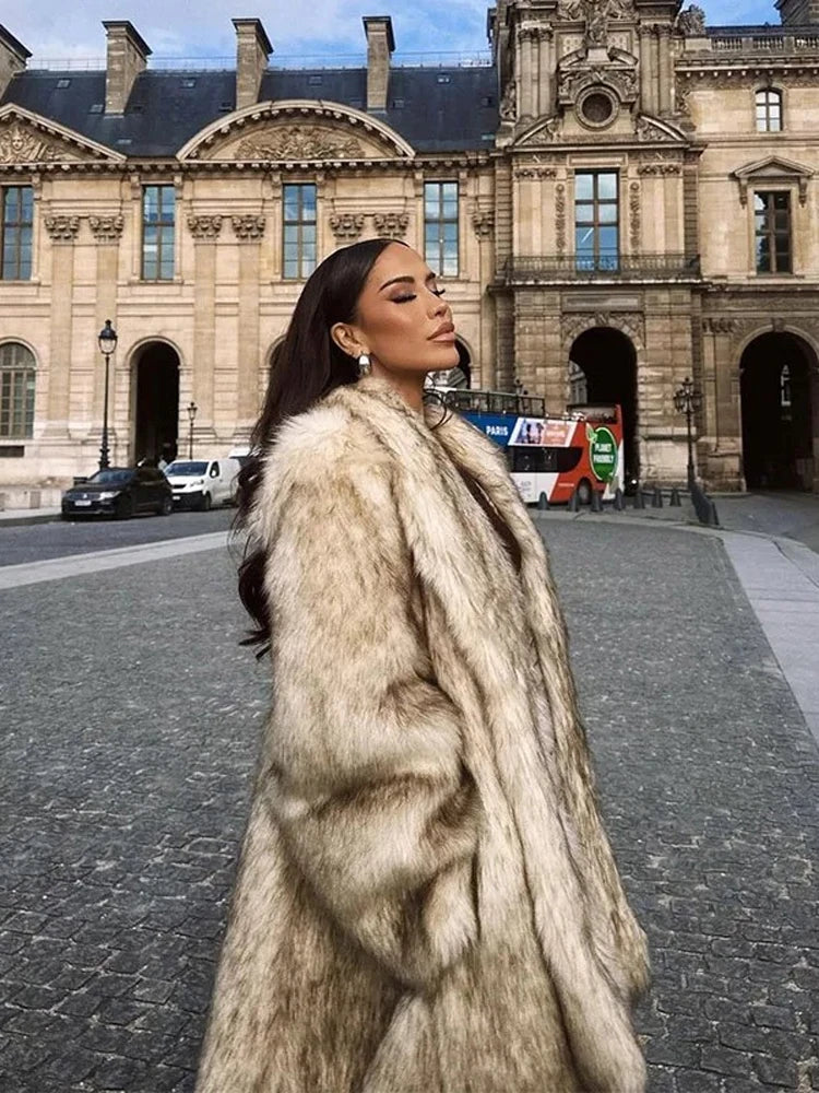 Women’s Luxury Faux Fur Coat