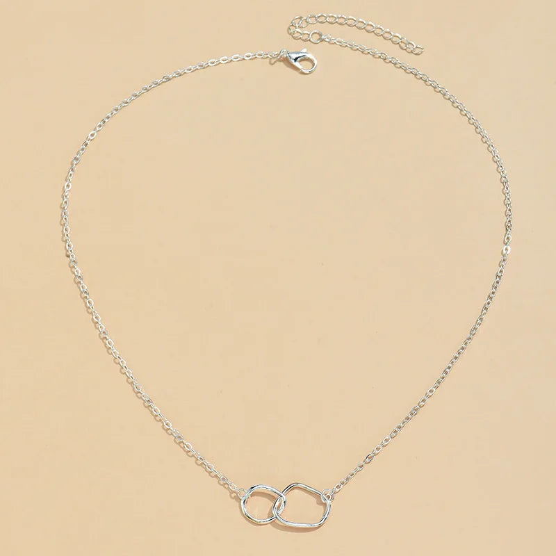 Women’s Geometric Round Necklace