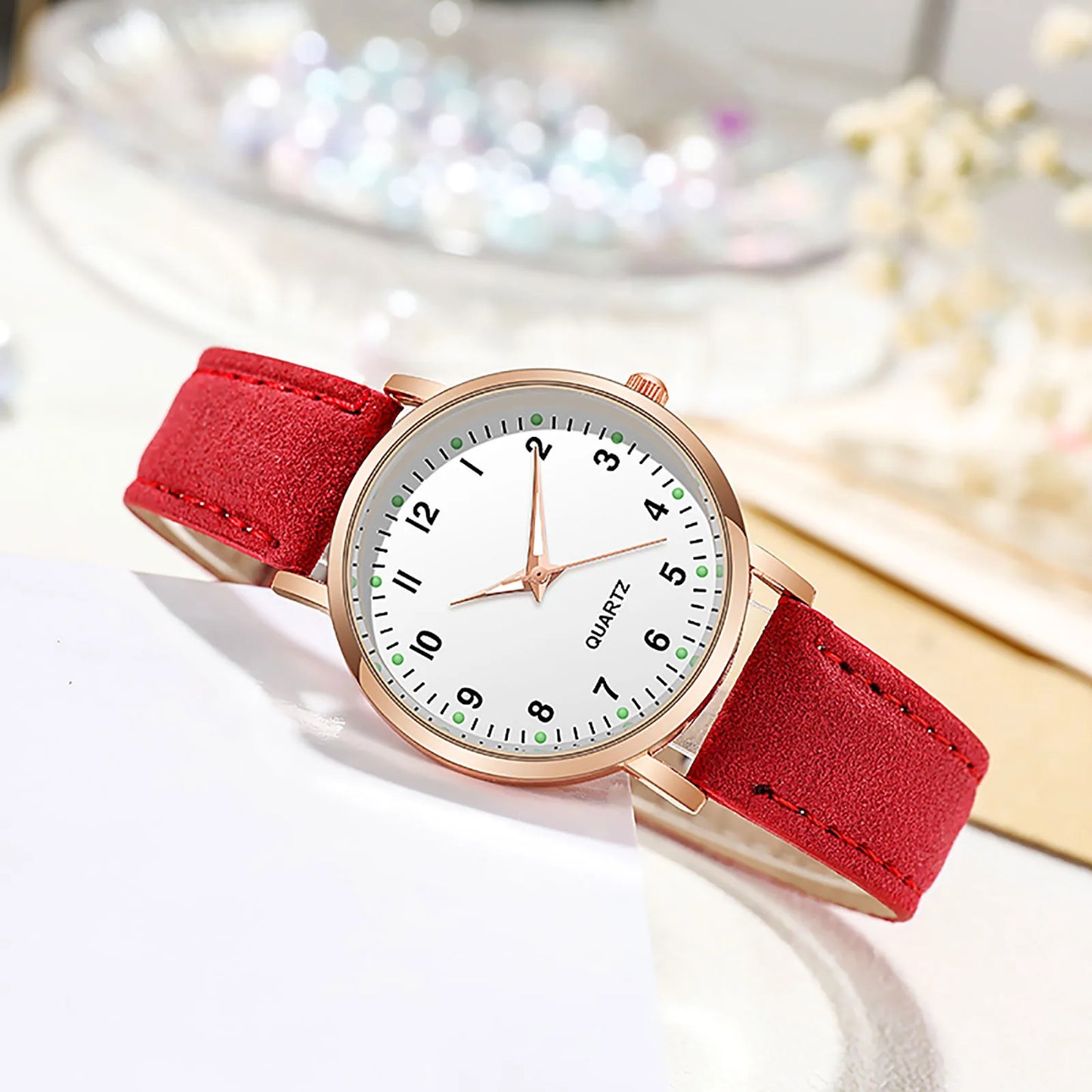 Women’s Luxury Leather Strap Quartz Watch