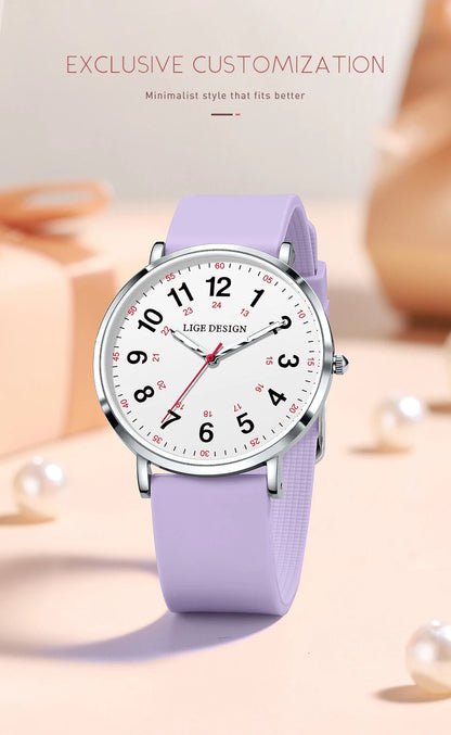 LIGE Women’s Waterproof Quartz Watch