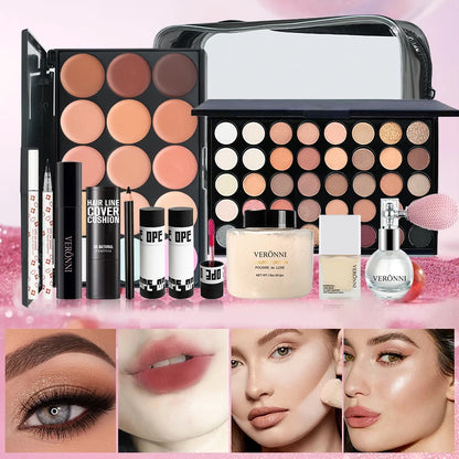 All-in-One Women’s Makeup Kit – Eyes, Lips & Face