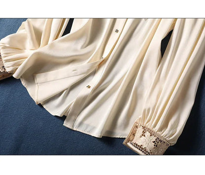 New arrived blouses for women Fashion elegan embroidery ladies shirts Button-Down Tops