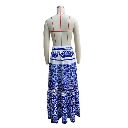 Women’s High-Waist Floral Maxi Skirt