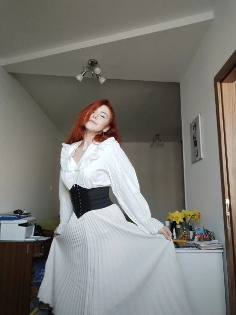 Women Blouse Female Shirt Summer Womens Blouses Spring Maxi Blusas Casual Elegant Vintage Long Sleeve Cotton Oversize Loose