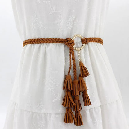 Women’s Boho Tassel Rope Belt