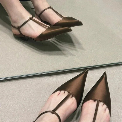 Women’s Pointed-Toe Low Heel Sandals