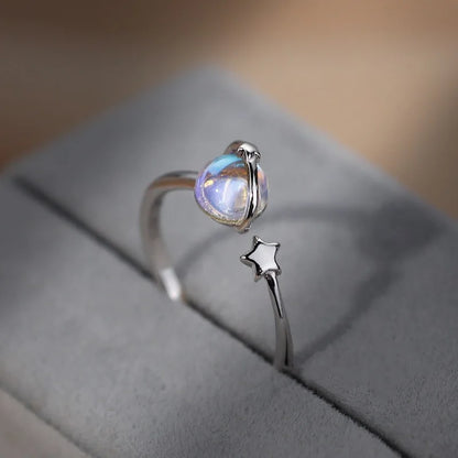 Women’s Planet Cat Eye Round Ring