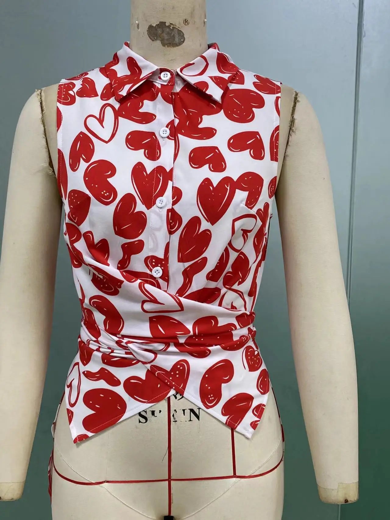 Elegant Blouses For Women Ruffle Short Sleeve Top Fashion Print Shirts & Blouses Youthful Woman Clothes Summer Trend 2025