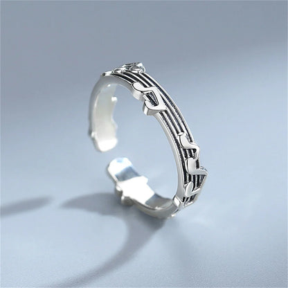 Women’s Music Note Stainless Steel Ring