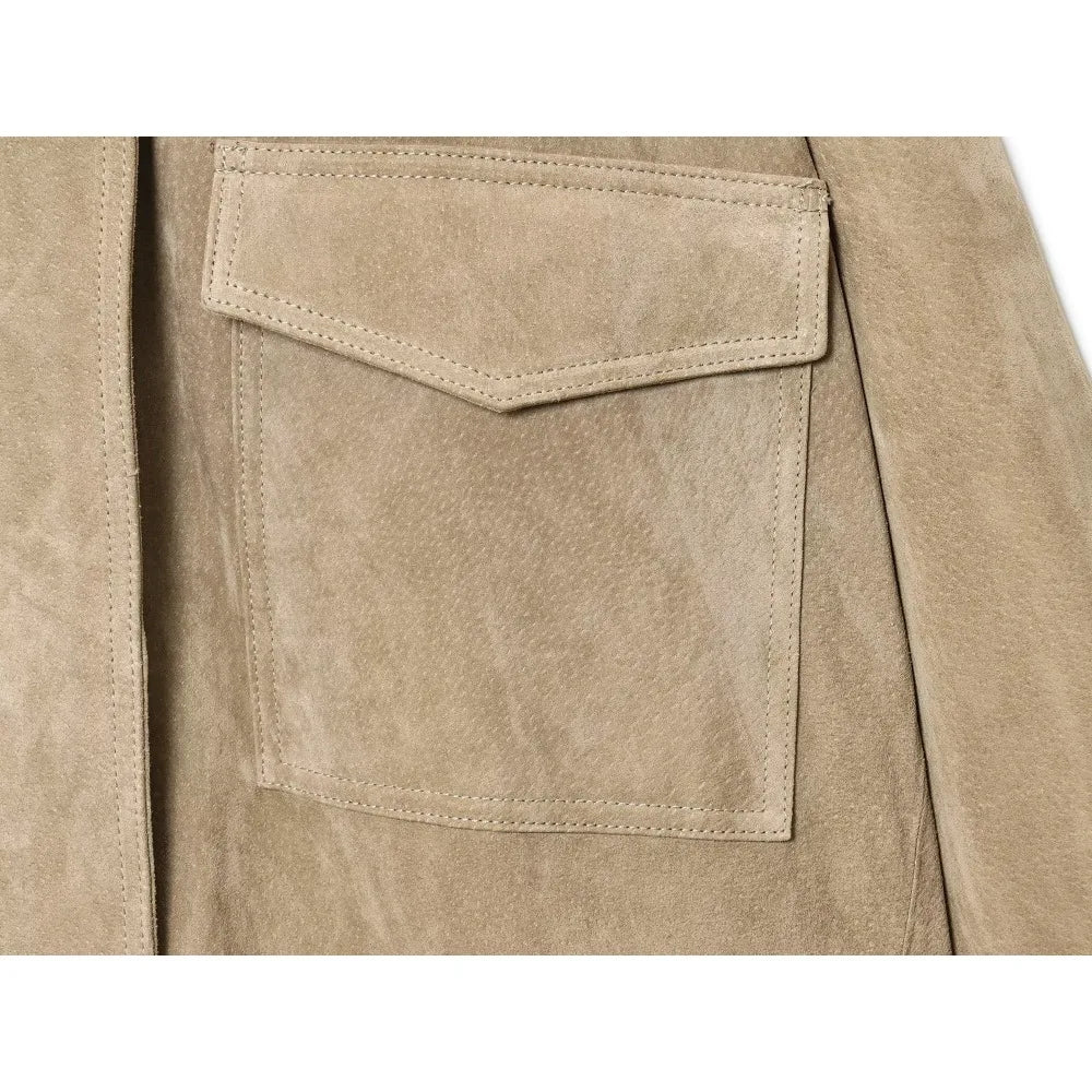 Women’s Suede Bomber Jacket