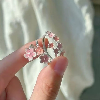 Women’s Pink Flower Fashion Ring