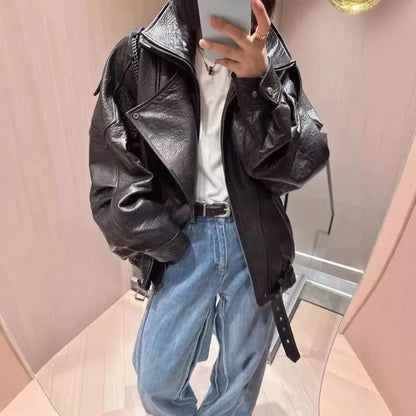 Women’s PU Leather Jacket