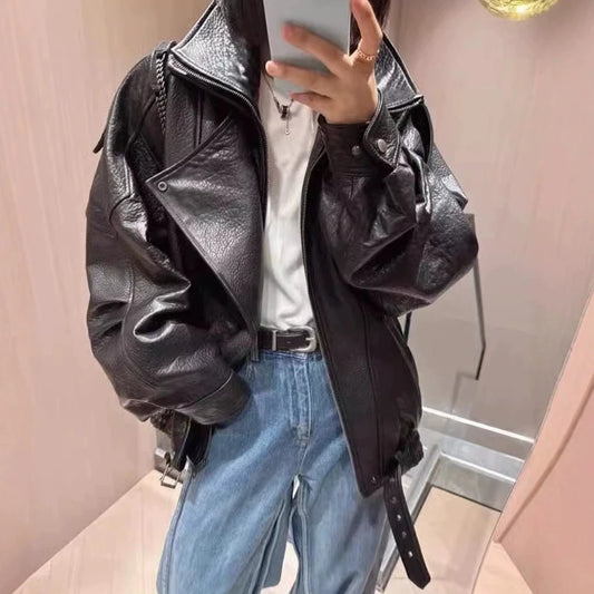 Women’s PU Leather Jacket
