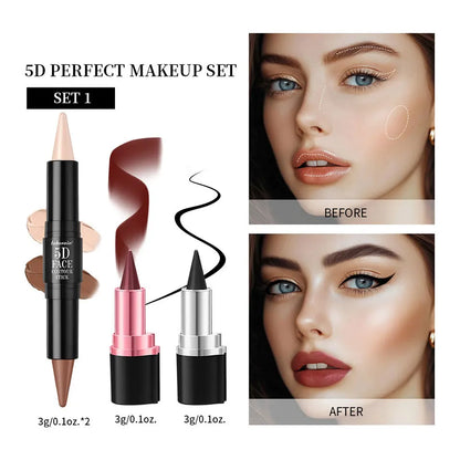 Makeup Set – Contour, Eyeliner & Lipstick