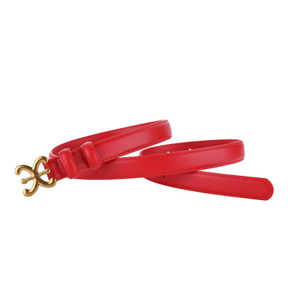 Women’s Luxury Leather Belt with Metal Buckle