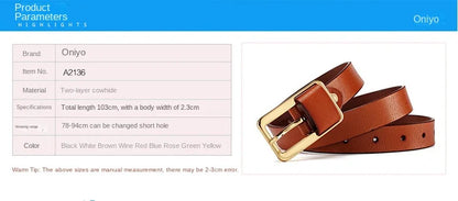 Women’s Wide Leather Waist Belt