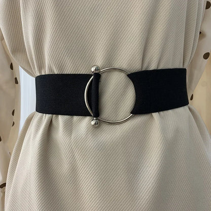 Women’s Black Elastic Waist Belt
