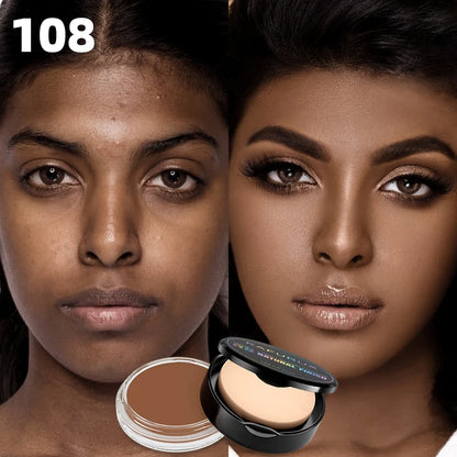 Matte Foundation Cream with Puff
