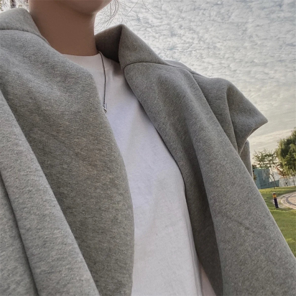 Women’s Retro Oversized Zip-Up Hoodie