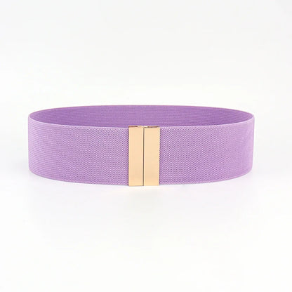 Women’s High-Quality Black Elastic Belt