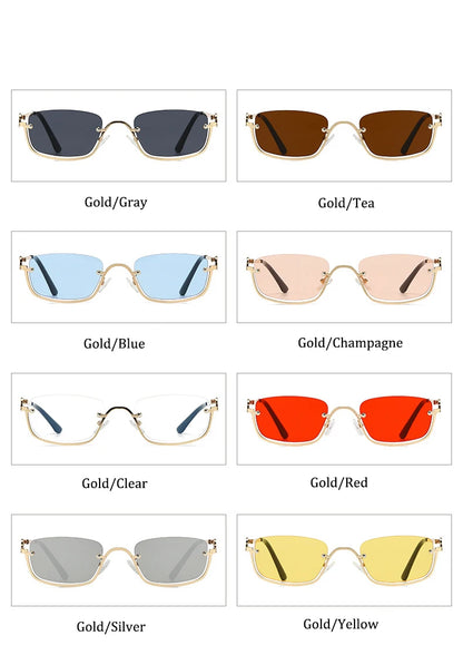 Women’s Half Frame Square Sunglasses