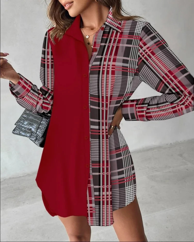 Women’s Casual Autumn Dress – Long Sleeve
