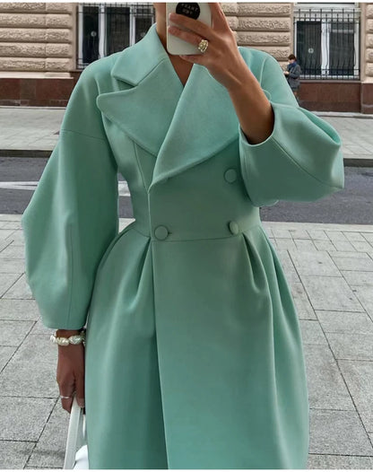 Women’s Vintage Double-Breasted Winter Coat