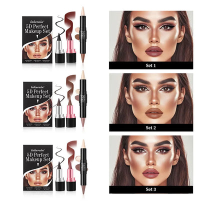 Makeup Set – Contour, Eyeliner & Lipstick