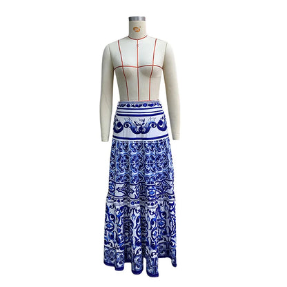Women’s High-Waist Floral Maxi Skirt