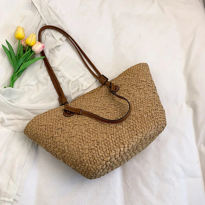 Women’s Handmade Woven Straw Tote