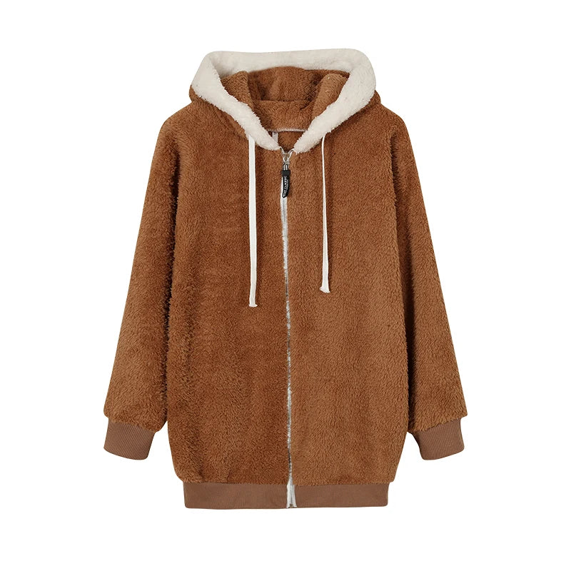Women’s Plush Hooded Jacket