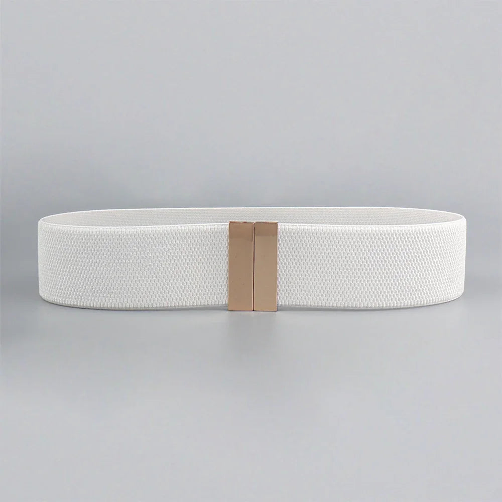 Women’s High-Quality Black Elastic Belt