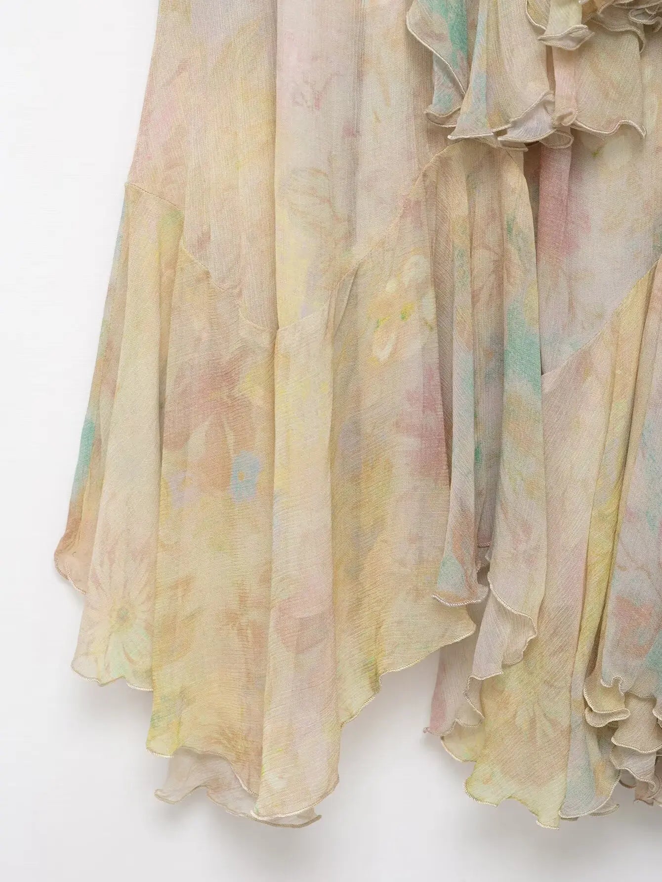 Women’s Printed Tiered Long Skirt
