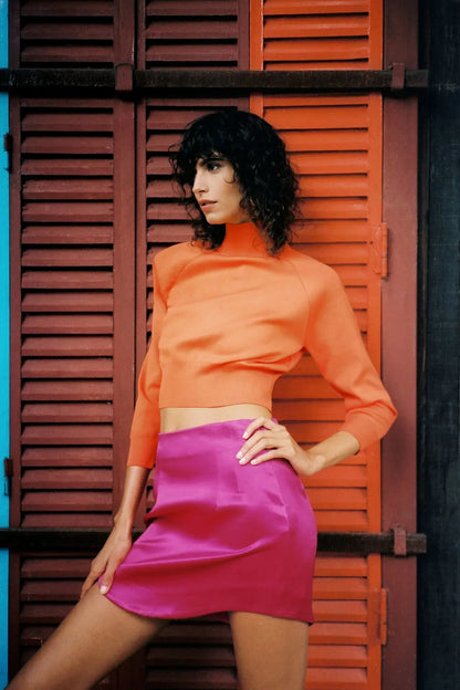 Women’s High-Waist Tennis Mini Skirt