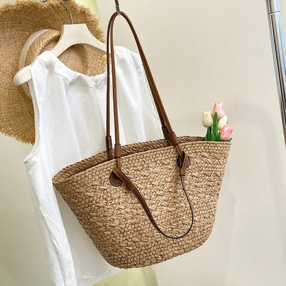 Women’s Handmade Woven Straw Tote