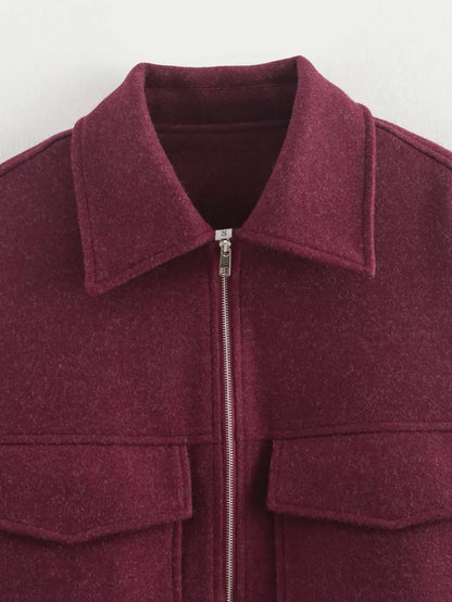 Women’s Suede Oversized Bomber Jacket