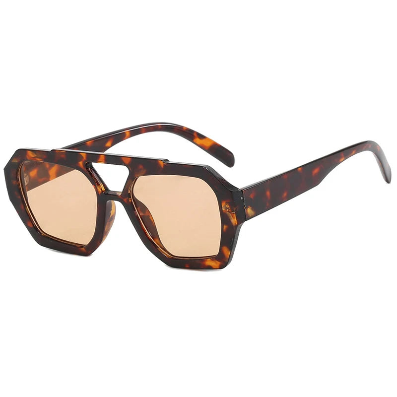 Unisex Vintage Square Sunglasses