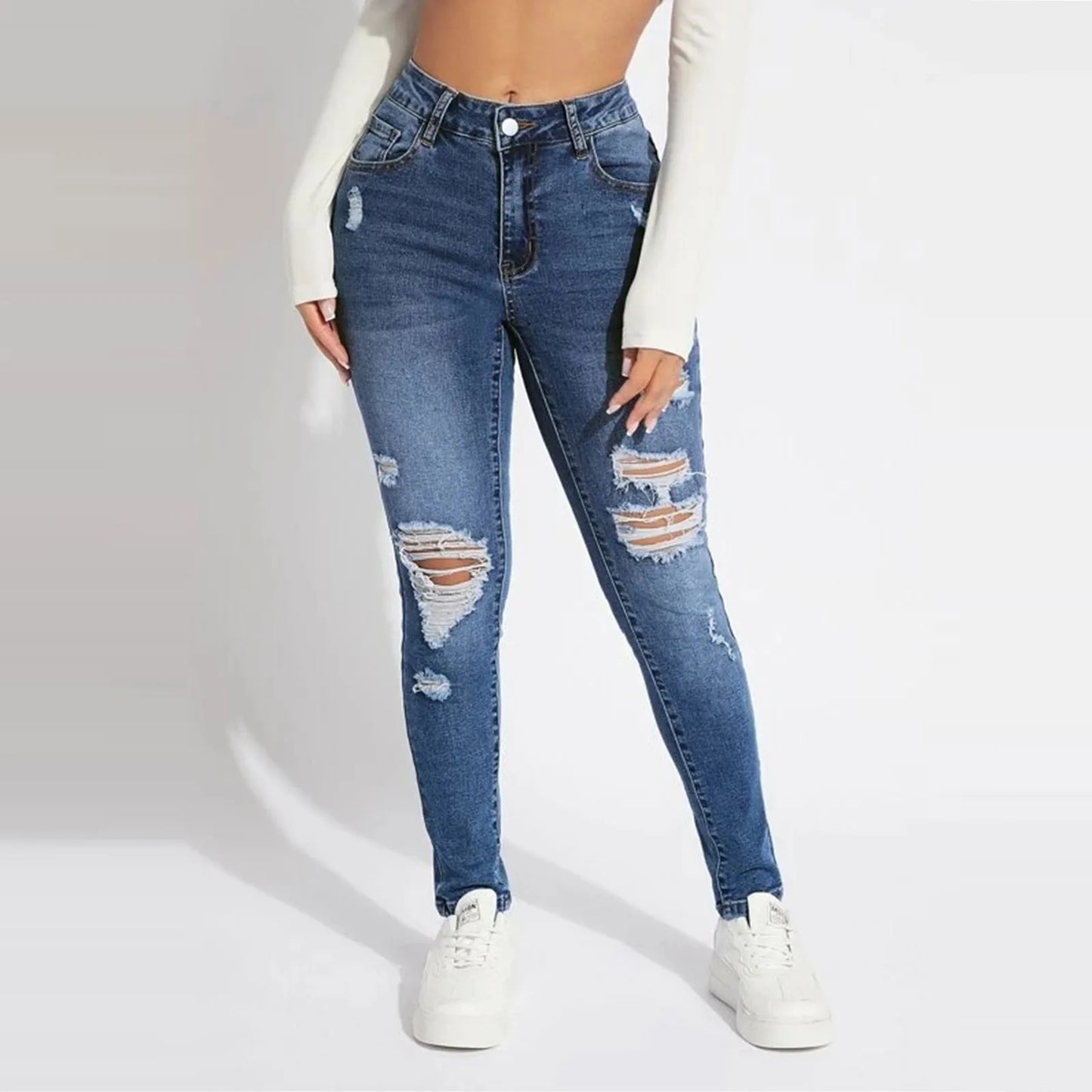 Women’s Skinny Ripped Jeans