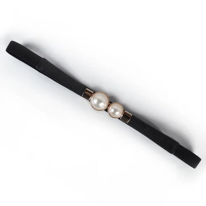 Women’s Double Pearl Elastic Belt