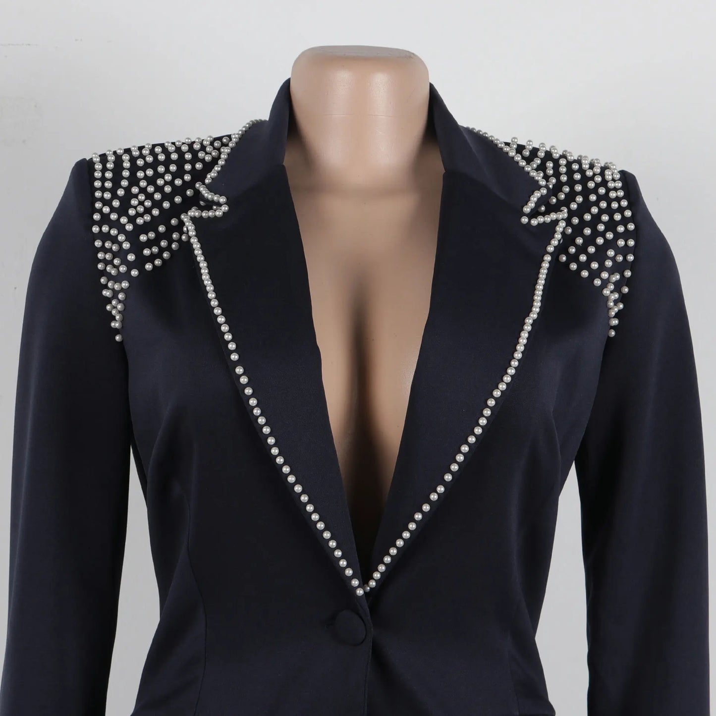 Women’s Two-Piece Pant Set – Y2K Blazer & High-Waist Slim Pants